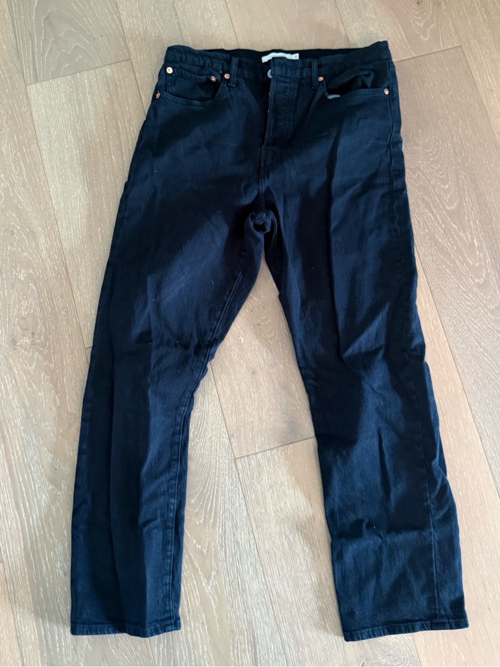 Levi’s Premium Wedgie Straight Jeans – Black – Size 31